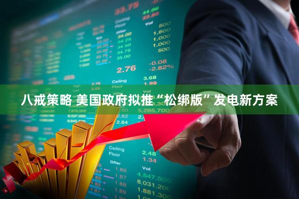 八戒策略 美国政府拟推“松绑版”发电新方案